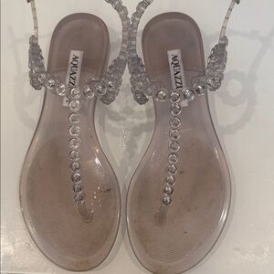 Aquazzura Transparent Crystal Sandals